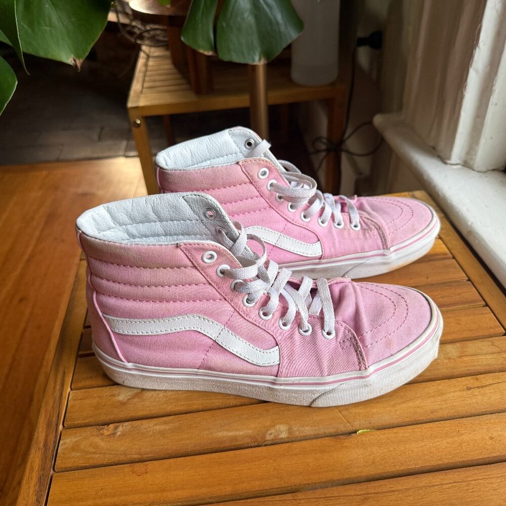 Pink Vans Hi Tops Women's Size 9.5